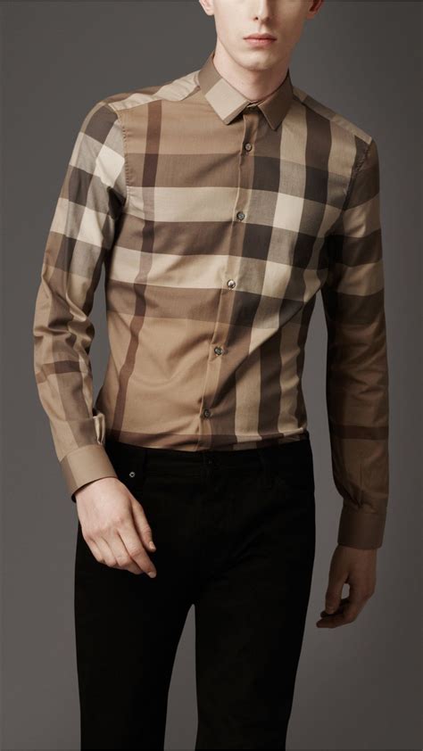 camisa burberry verde|burberry shirt for men.